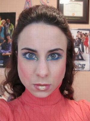 bad makeup eye shadow blush